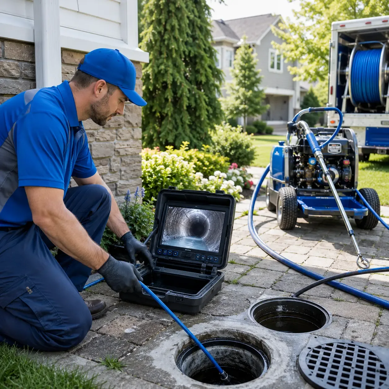 Outdoor drain cleaning professionals serving Gilberts, IL